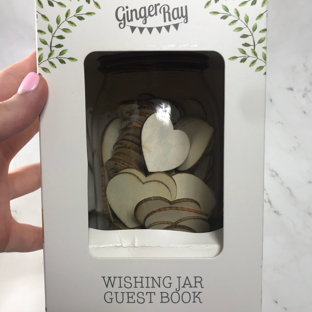 Guest book wishing jar